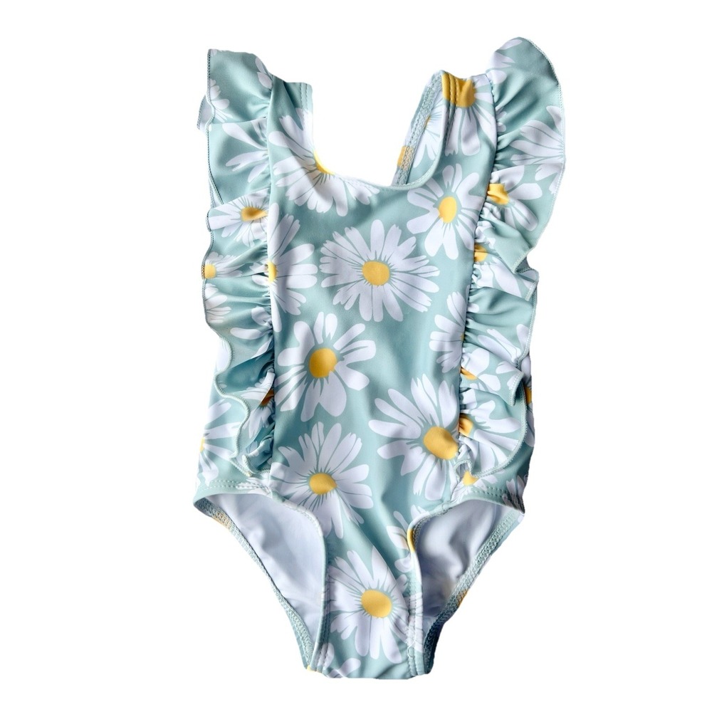 Swimsuit 3-6 Month Floral UPF‎ 50+  Bathing Suit Beach Pool Sport Baby Clothing